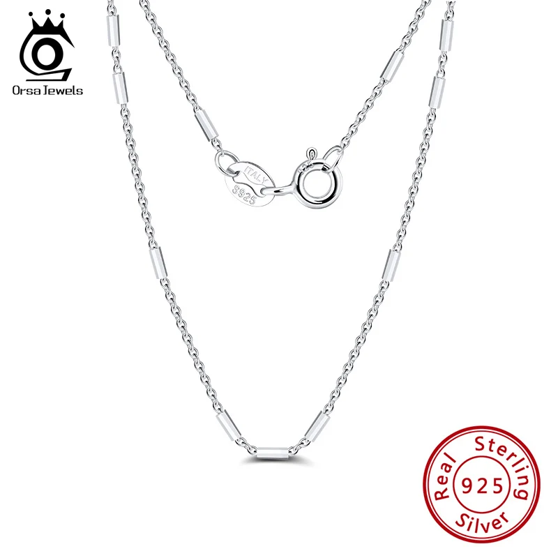 ORSA JEWELS мужские и женские итальянские ожерелья из стерлингового серебра 925 пробы