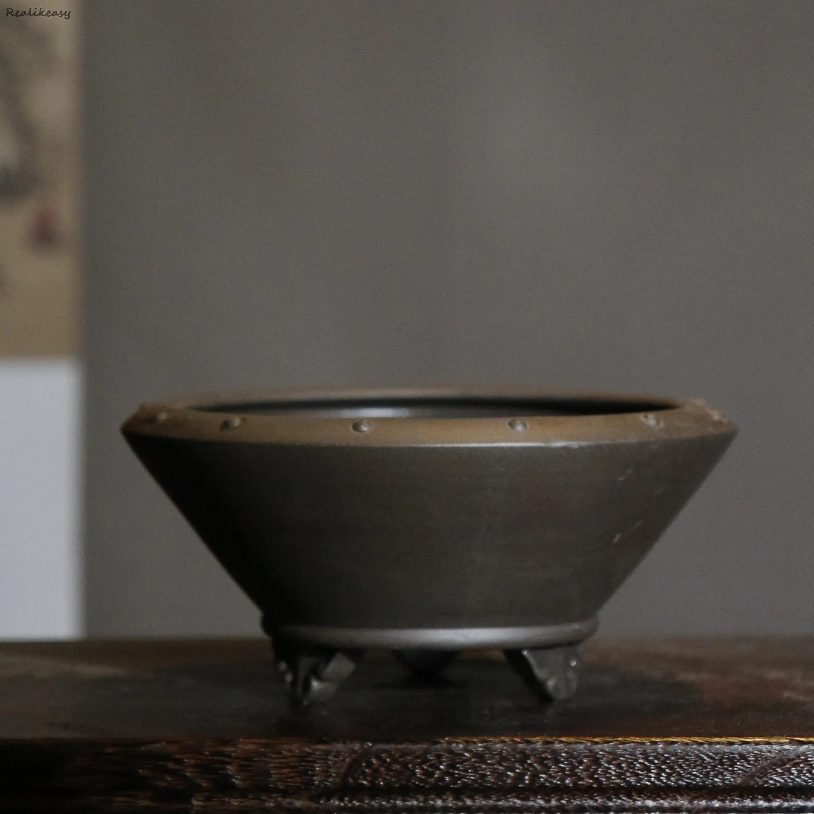 Новое поступление горшки для растений в китайском стиле из фиолетового песка