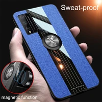 metal ring holder case for honor glory play 3 3e 4 4t pro 5g stand phone back cover armor play3 play4 4 t shockproof housing bag