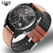 LIGE 2020 Fashion Smart Watch Mens Bluetooth Call luxury Smart Watches Male Heart Rate Blood Pressure Sports smartwatch For Men