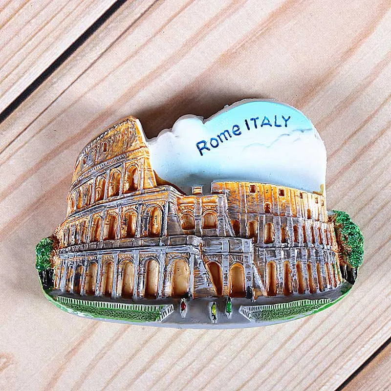 Italy Colosseum2 Magnetic refrigerator magnets Italy Switzerland Chile Austria European countries Tourist attractions souvenir Home decoration - Цвет: Italy Colosseum2