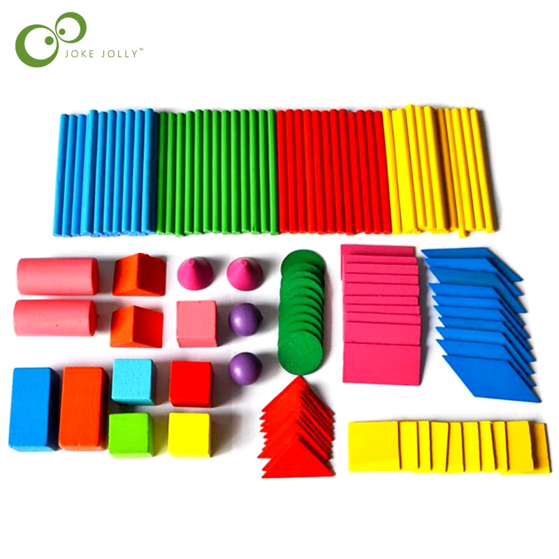 Деревянные Учебные пособия по математике Монтессори палочки с подсчетом фишки