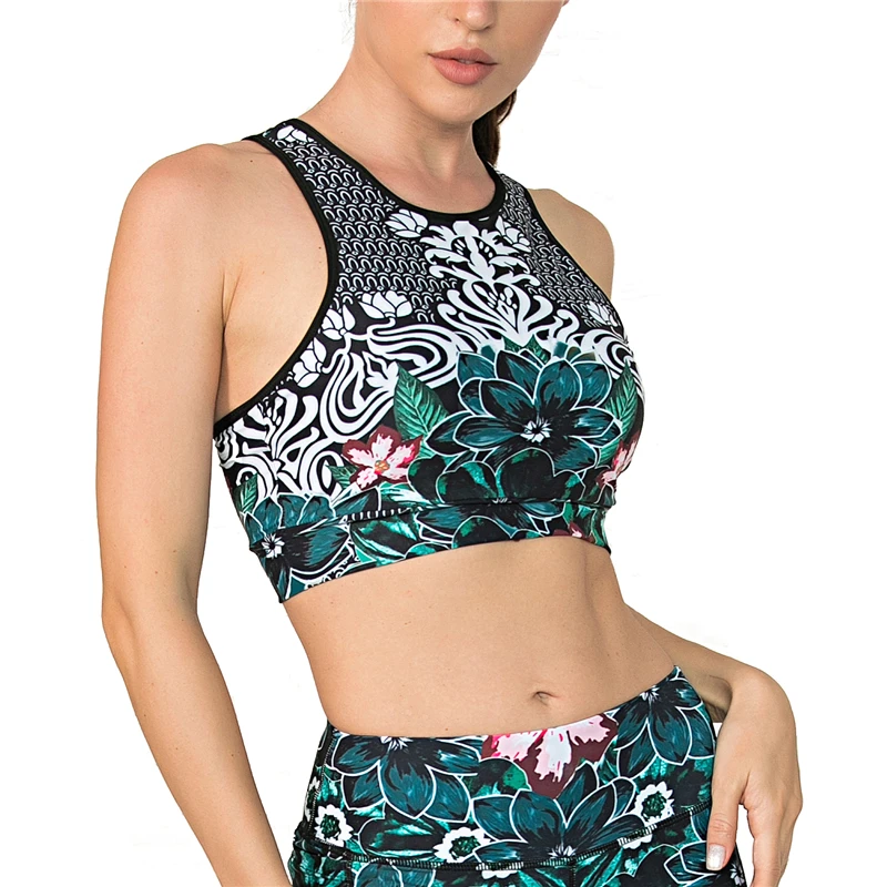 Новинка 2021 костюм для йоги с принтом павлина женская спортивная одежда без