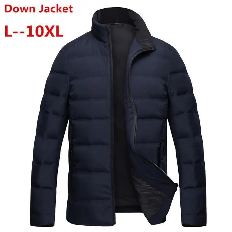 Зимняя мужская куртка 10XL 8XL 6X Новинка парные тонкие пальто 90% утиный пух