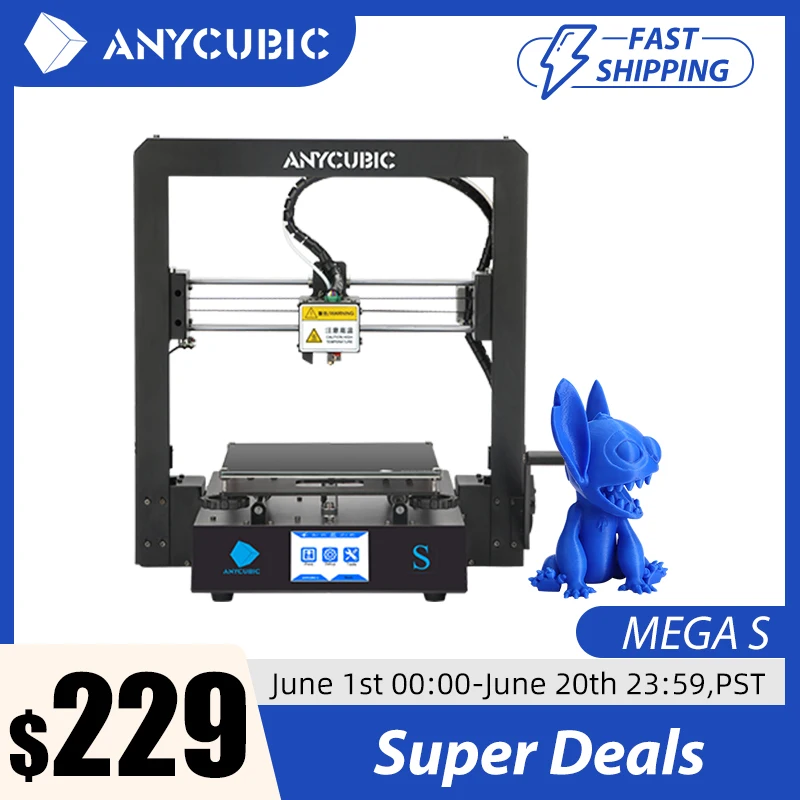 Anycubic I3 Мега 3d принтер полная металлическая рамка ультрабраз платформа