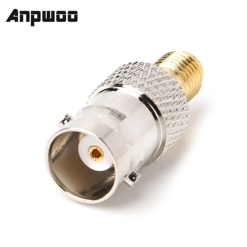 ANPWOO BNC переходник с гнездовой розеткой на гнездо SMA для антенны медный коннектор