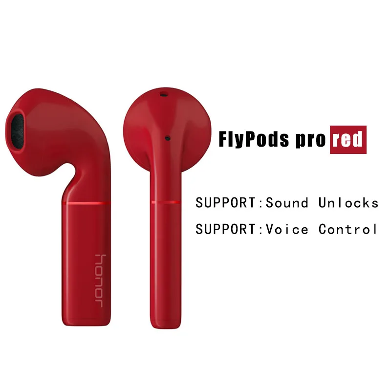 FlyPodsPro red Bluetooth гарнитура HUAWEI honor FlyPods Pro honor FlyPods, водонепроницаемые беспроводные наушники с микрофоном, двойной кран - Цвет: FlyPodsPro red
