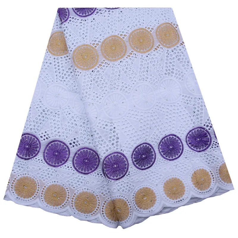 Kalume нигерийская хлопковая кружевная ткань желтая зеленая белая