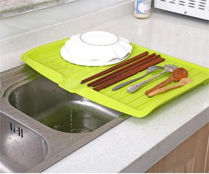 Kacuyelin Kitchen Dish Drainer TrayD4 Colors Plastic Storage And Cleaning Tool Eco Material rain Rack | Дом и сад