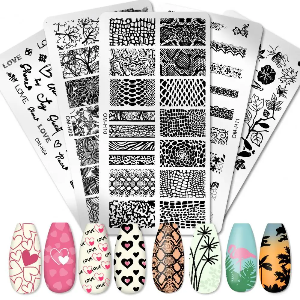 Nail Stamping Plates Cost-effective Precise Position Tools Art for Women Salon Nails Accessory | Красота и здоровье