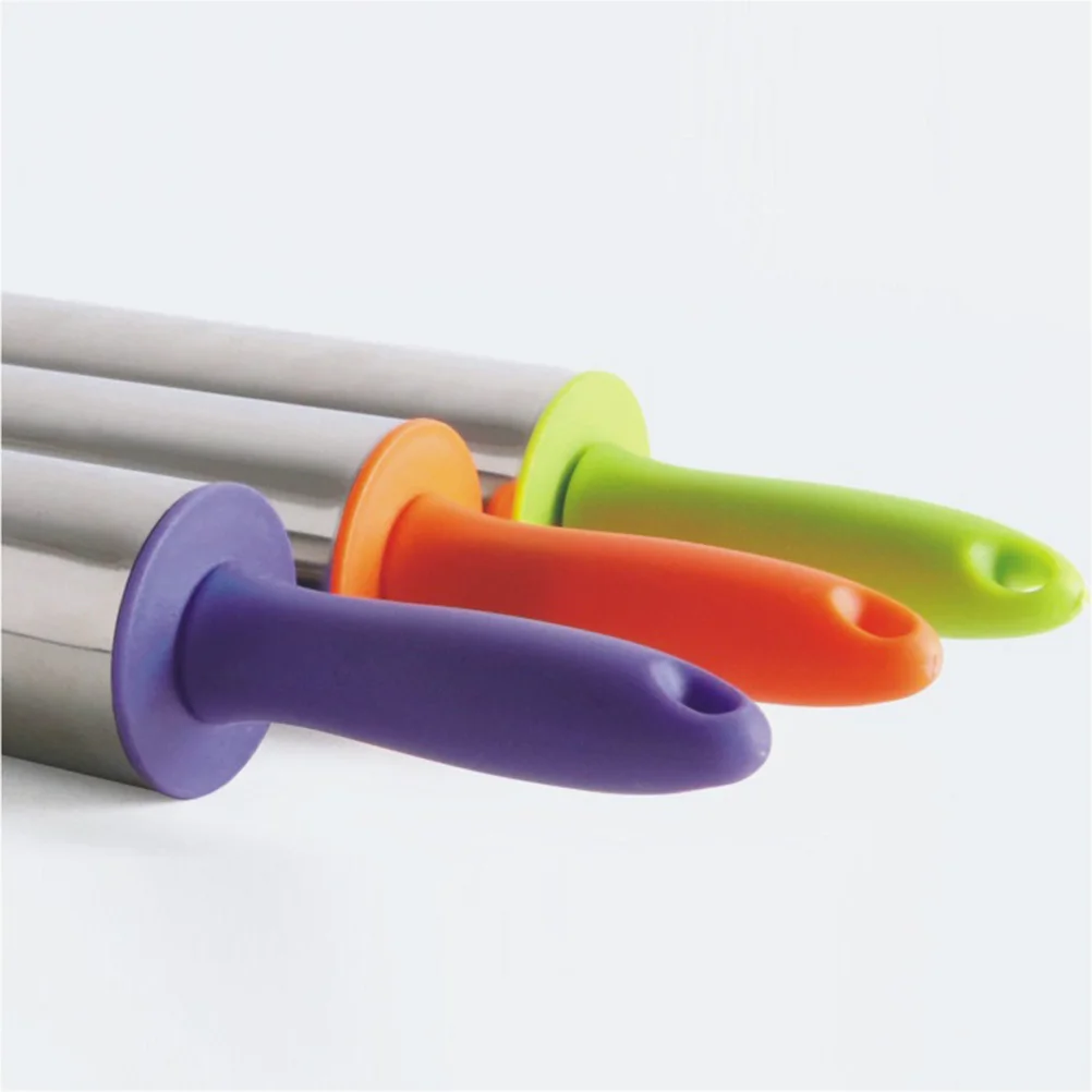 2 шт. кухонные нержавеющие стальные роликовые штифты с пластиковой ручкой