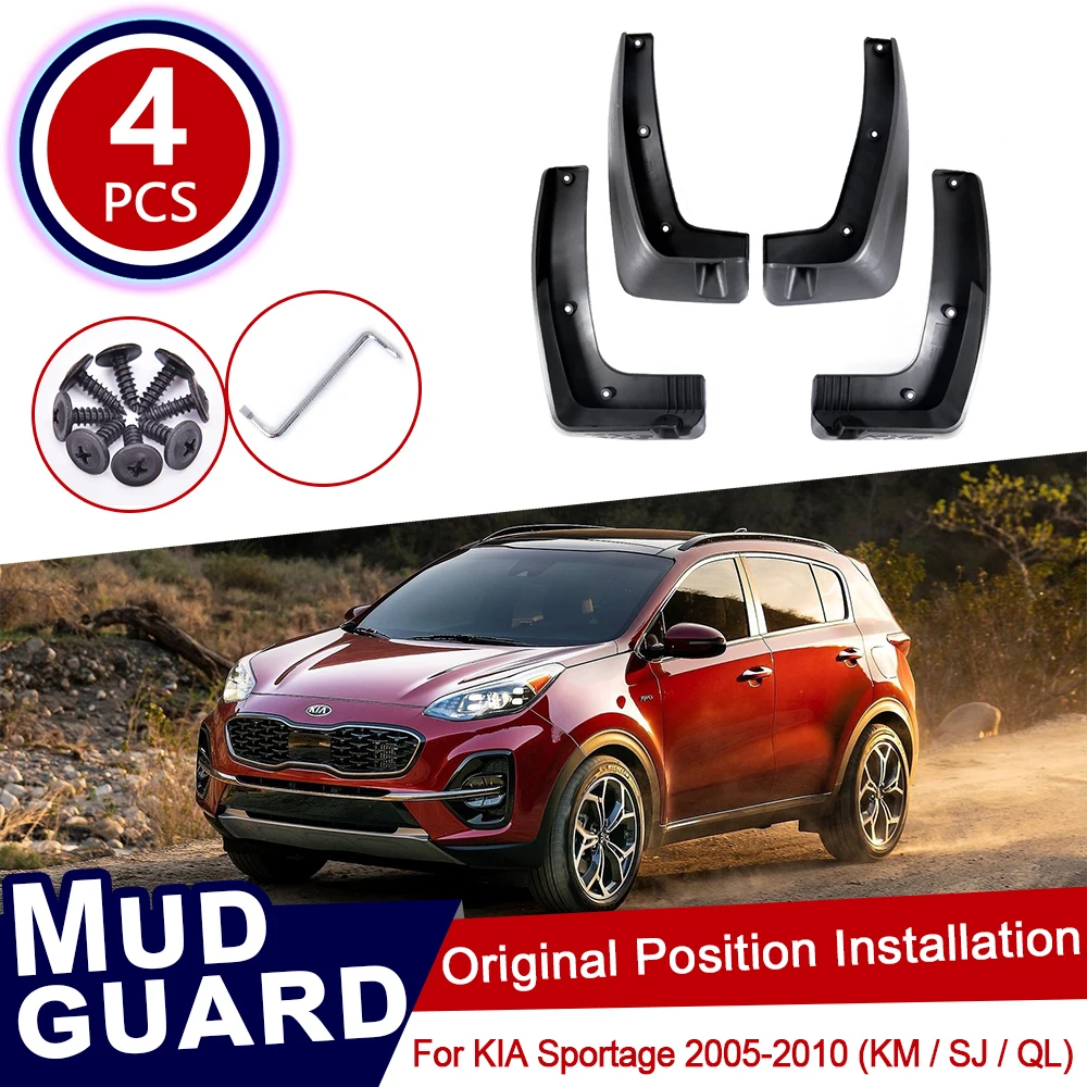 

Front Rear for KIA Sportage KM SJ QL 2005~2019 Car Mud Flaps Mudguard Splash Guards Fender Mudflaps Flap Accessories 2016 2018