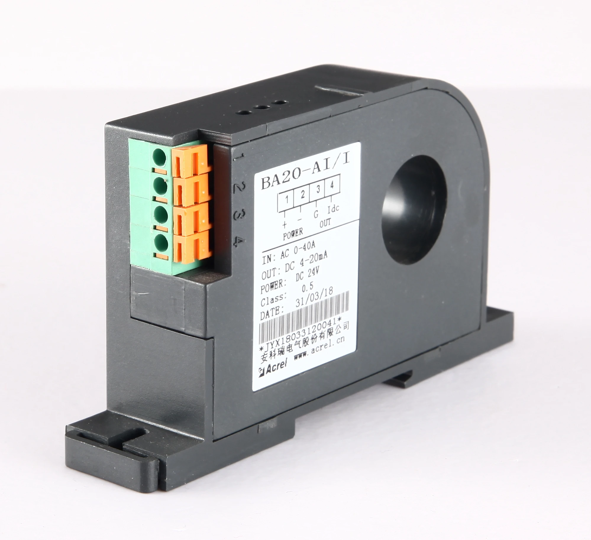 

BA series BA20-AI/V current transmitter mainly detects the leakage current of the electrical system