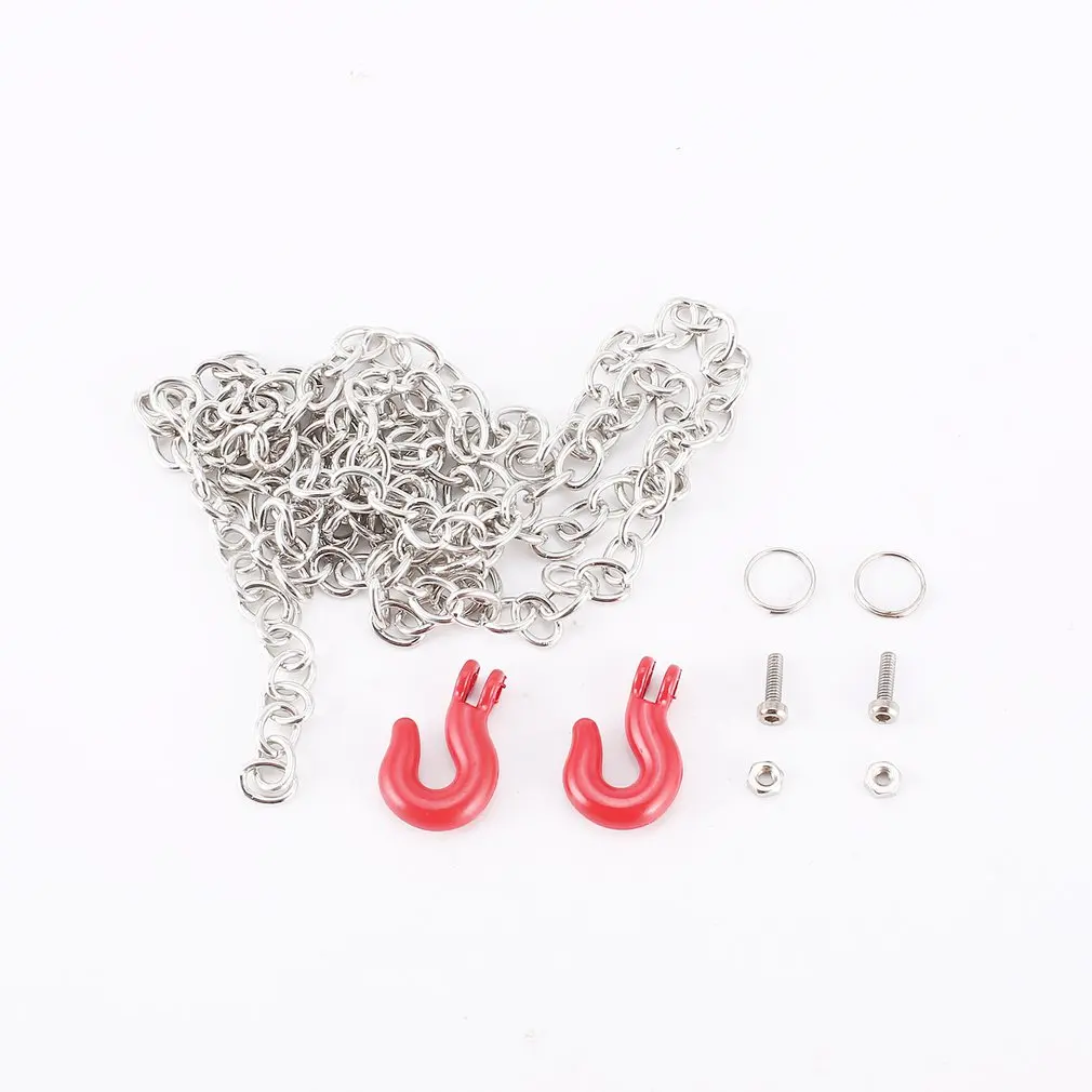 RC 1/10 Metal Trailer Hook Tow Chain Shackle Wire for Axial SCX10 TF2 Crawler Car Model Toys Hobby Spare Parts Accessories |