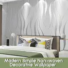 3D Нетканая Водонепроницаемая виниловая текстурированная настенная бумага Бежевый фон полосы простой однотонный серый настенный бумажный рулон украшение для дома