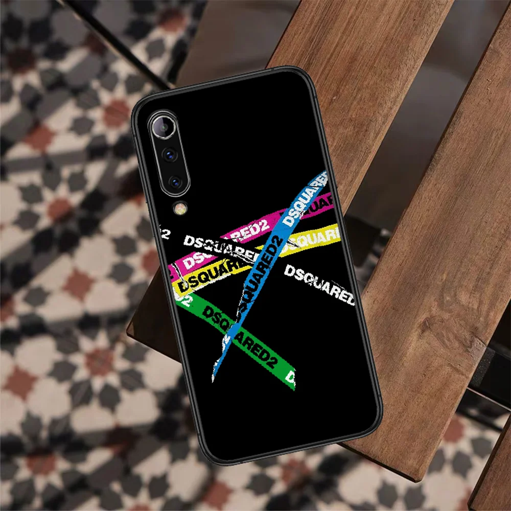 

DSQ2 Italian Fashion Brand D2 Phone Case For XIAOMI MI 8 9 SE Note 10 T Lite Pro Max 2 POCO X A 3 black Cell 3D Waterproof