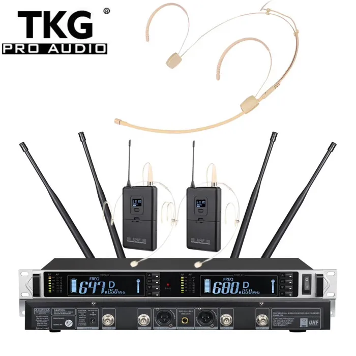 

Двухканальный беспроводной микрофон TKG TURE разнообразие 640-690 МГц
