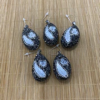 natural shell exquisite sticky diamond fashion pendant diy handmade charm ladies necklace bracelet jewelry accessories