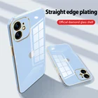 SoCouple Гальваническое закаленное стекло чехол для телефона iPhone 13 12 11 Pro X XS Max XR SE 7 8 Plus Мягкий силиконовый защитный чехол