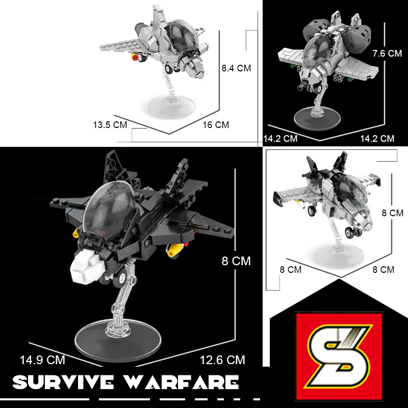 Детский конструктор SY игрушечный самолет модель боевого самолета небо война