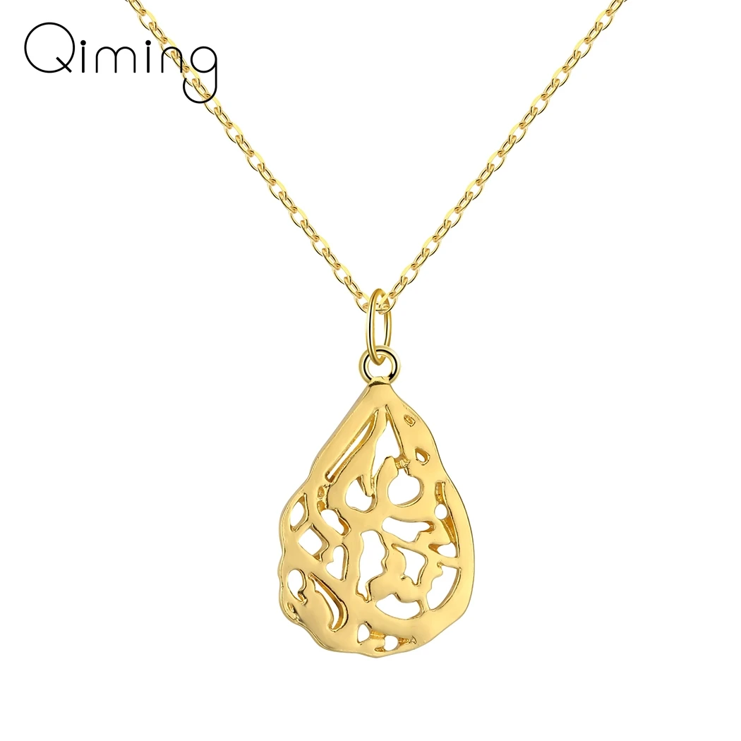 Золотое арабское ожерелье Аллах ювелирные изделия каллиграфия мусульманский