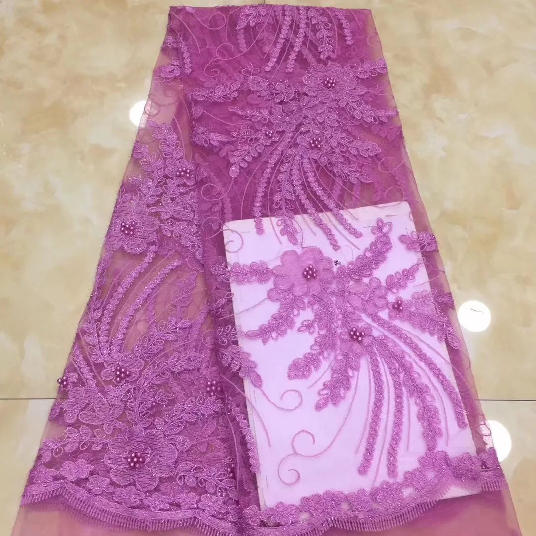 Latest Silver Grey African Laces Fabrics Embroidered French Lace Fabric Cheap Net tulle | Дом и сад