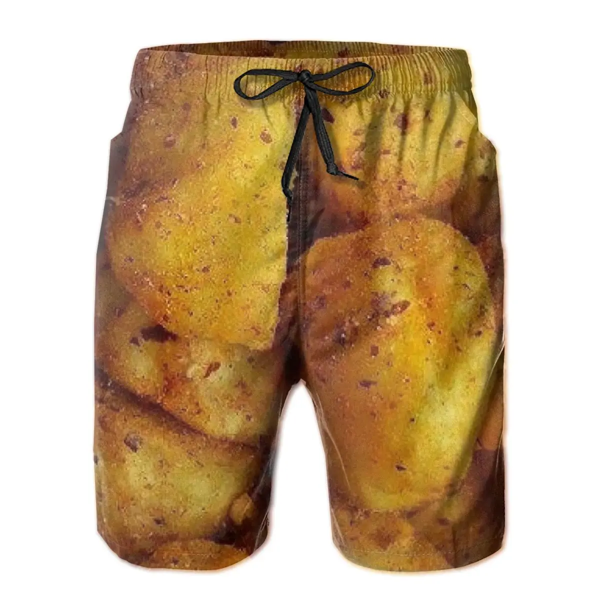 

Beach Breathable Quick Dry Humor Graphic basketball Fried Potatoes Hawaii Pants