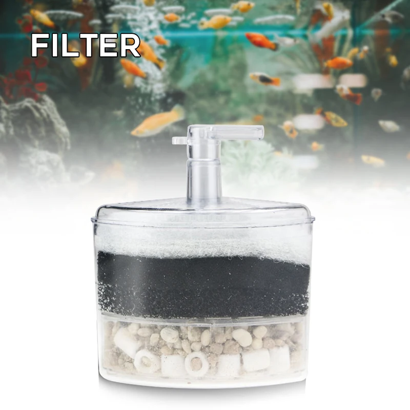 

XY-2008/2010 Aquarium Bio Corner Filter Advanced Biochemical Cotton Filter for Shrimp Small Fish Tank G10