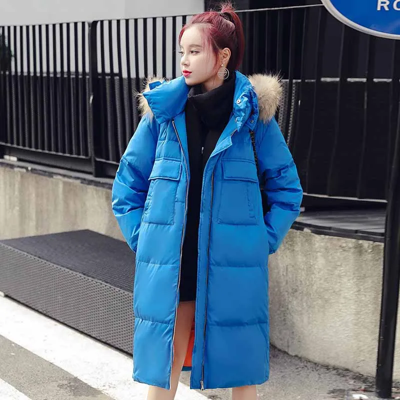

Down Cotton Jacket Female In The New Nice Long Money With Thick Loose Cotton Jacket Quality Coat Winter Parkas