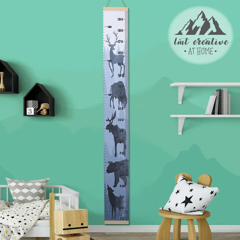 1 шт. подвесная картина для роста Детская диаграмма высоты линейка настенная