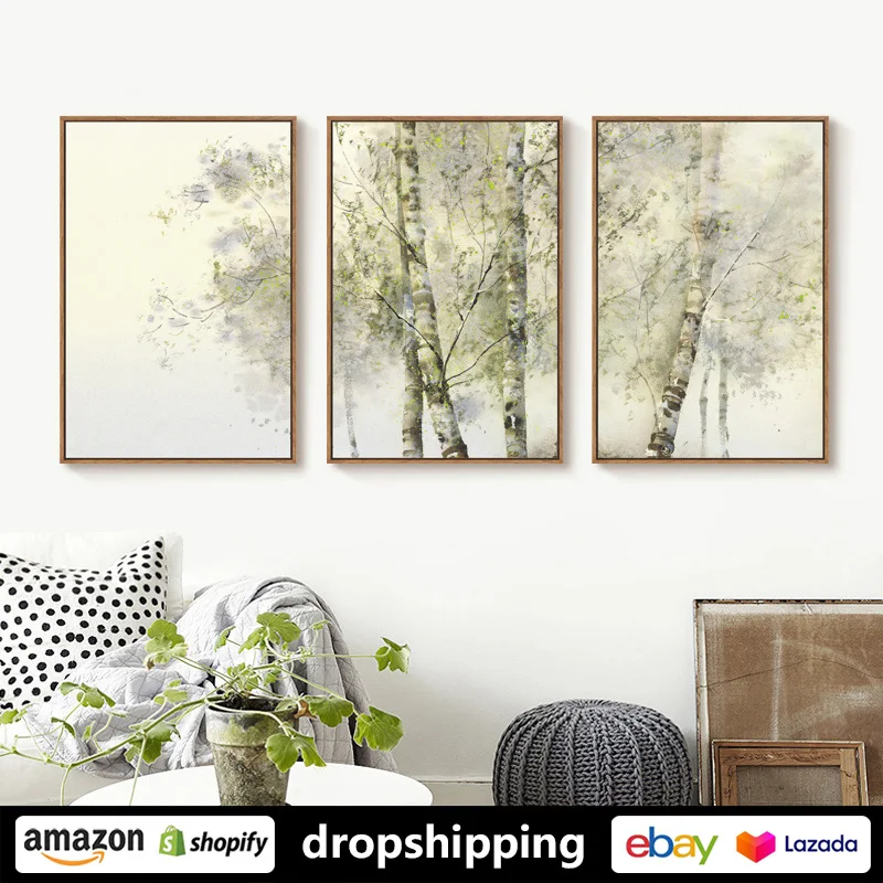 

ART ZONE Chinese Classical bamboo Ink Painting prints Wall Art Canvas posters Artwork Living Room kitchen bedroom home Decor