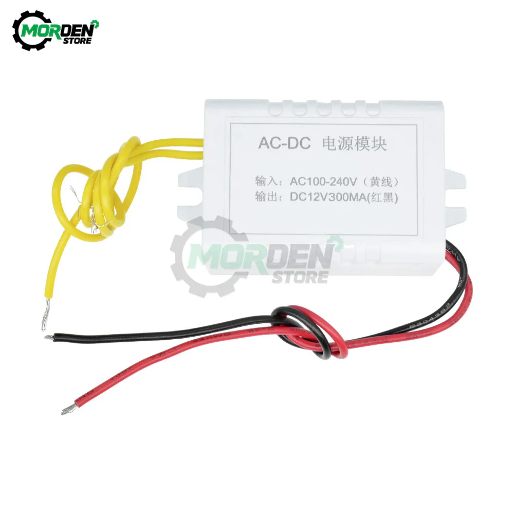 100-240V To 12V 300mA AC-DC Step Down Buck Transformers For W1209 Thermost Temperature DC Power Supply | Обустройство дома