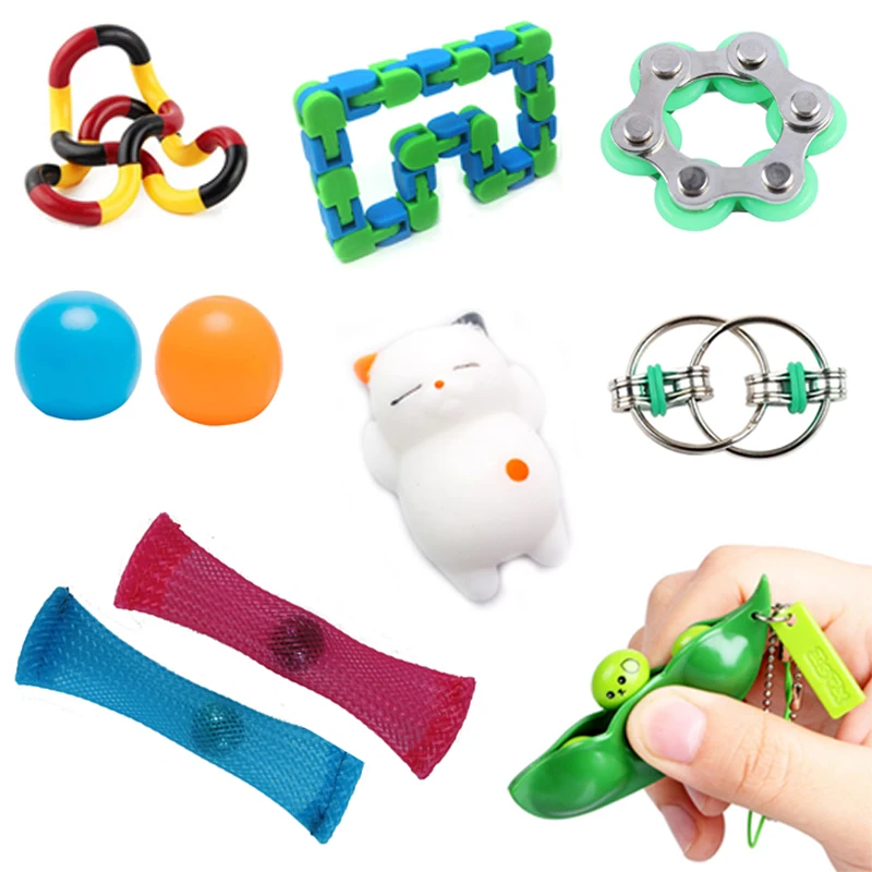 4/5/6 антистресс игрушки набор мягкие резиновые сенсорной анти стресс поп игрушка