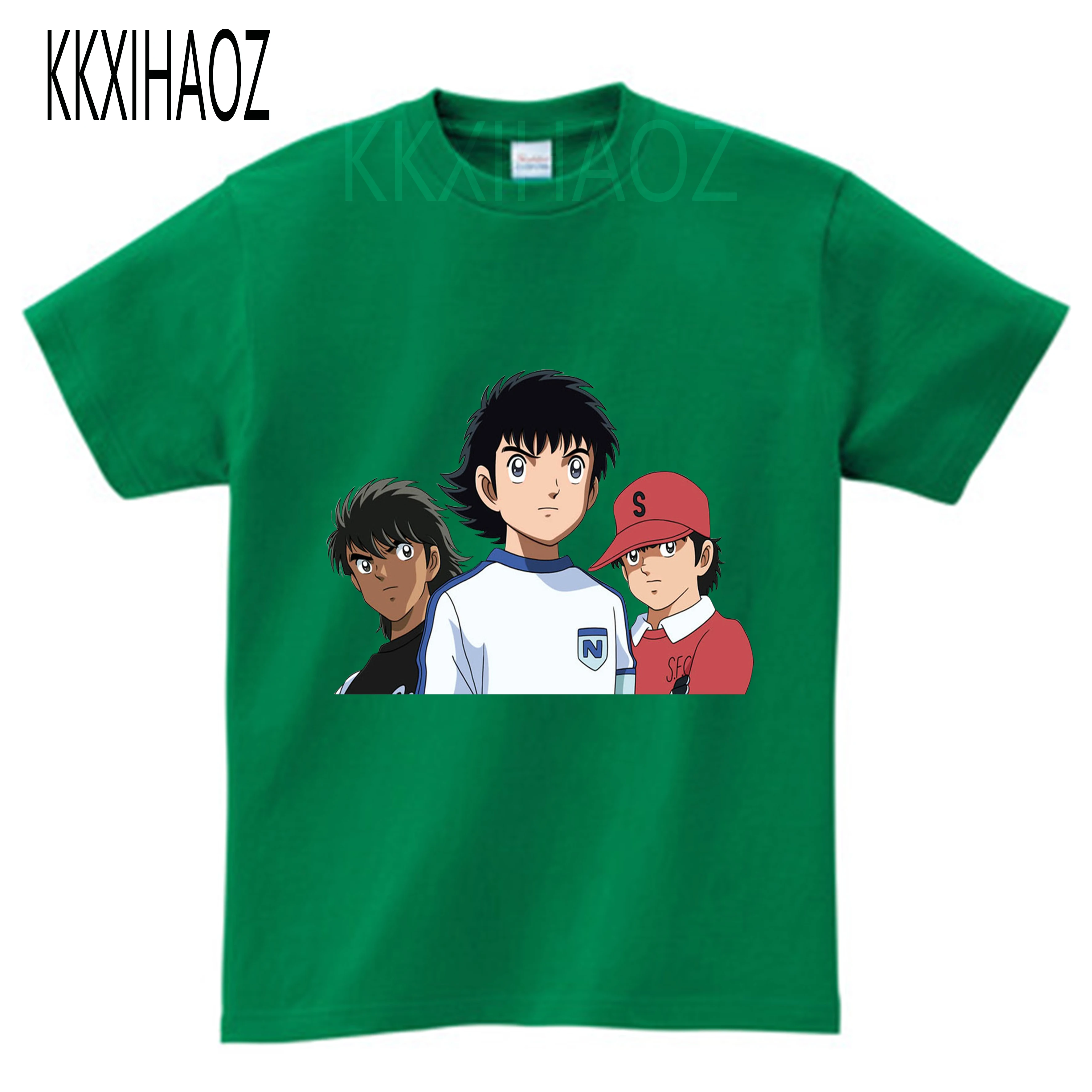

Summer Anime Captain Tsubasa T Shirt Children Leisure Short Sleeve T Shirt Boy Football Motion T-shirts For Boys Girls 3T-9T