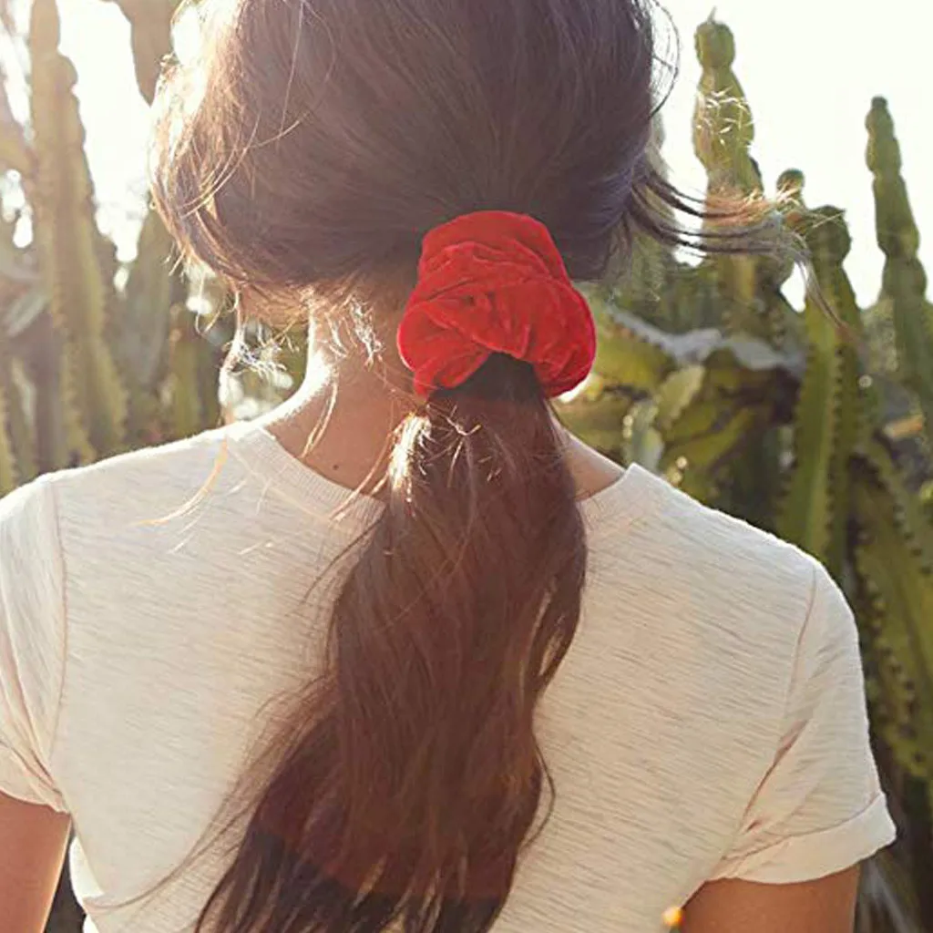 20 шт./лот тонкие эластичные резинки для волос резинка женщин и девочек аксессуары