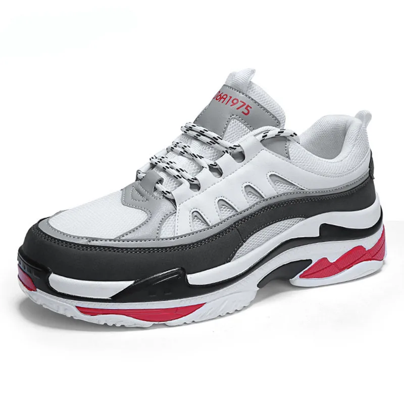 Мужская обувь очень большого размера повседневная дышащая Спортивная на толстой