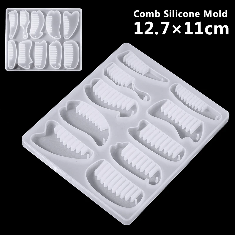 Расческа силиконовые формы DIY Кристалл Мини Силиконовая Форма Смола эпоксидные
