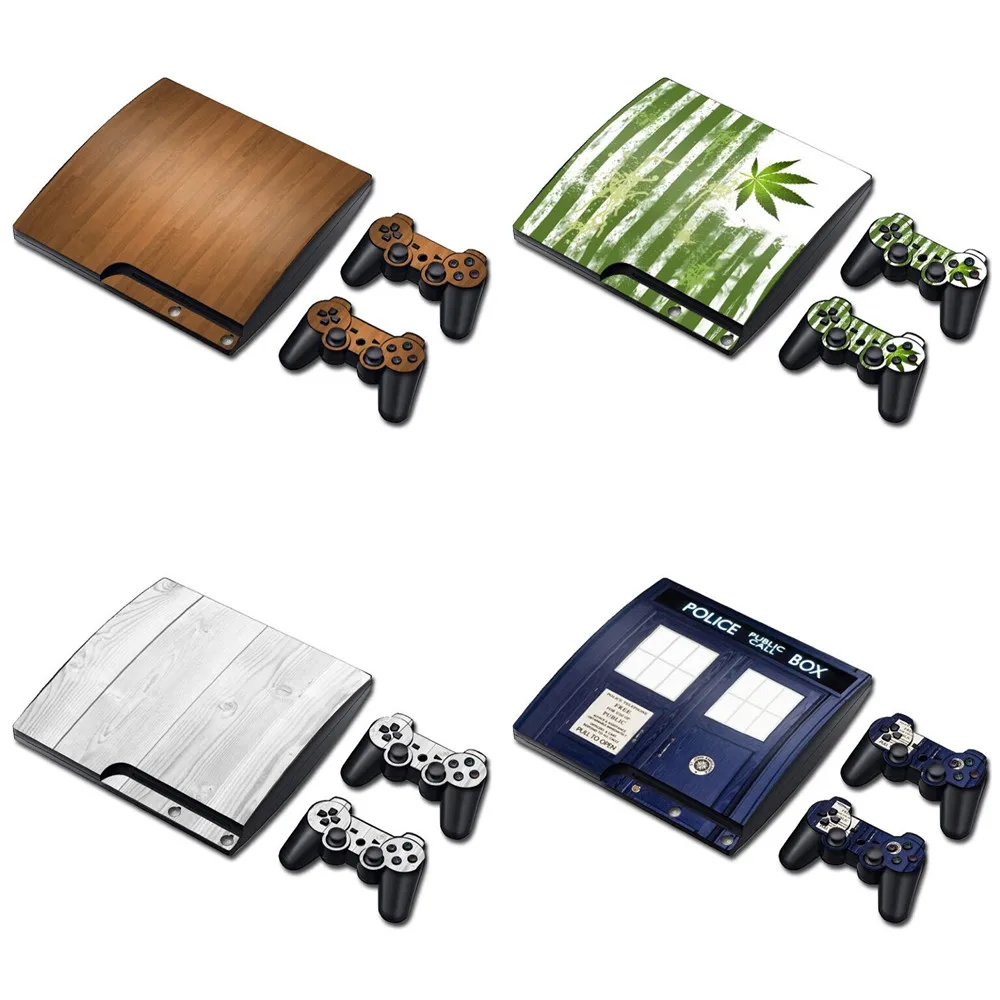 Наклейки для PS3 slim консоль игровой аксессуар шкуры из углеродного волокна