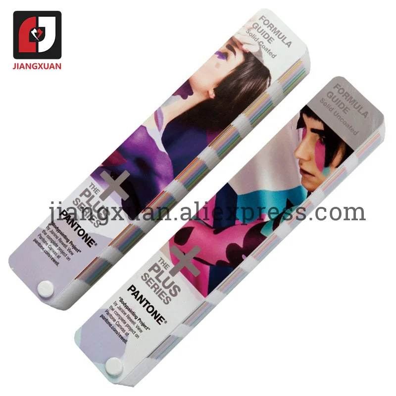 2 книги C/U Pantone Color Guide цветная книга GP1601N Formula Твердый комплект без