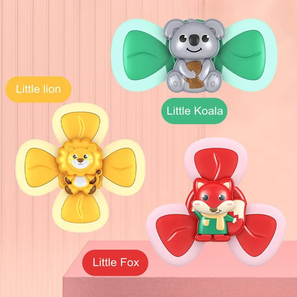 

Toddler Sucker Spinning Top Baby Bath Toy Eating Sucker Dining Chair Artifact Cute Shape Soothing Emotions Toy