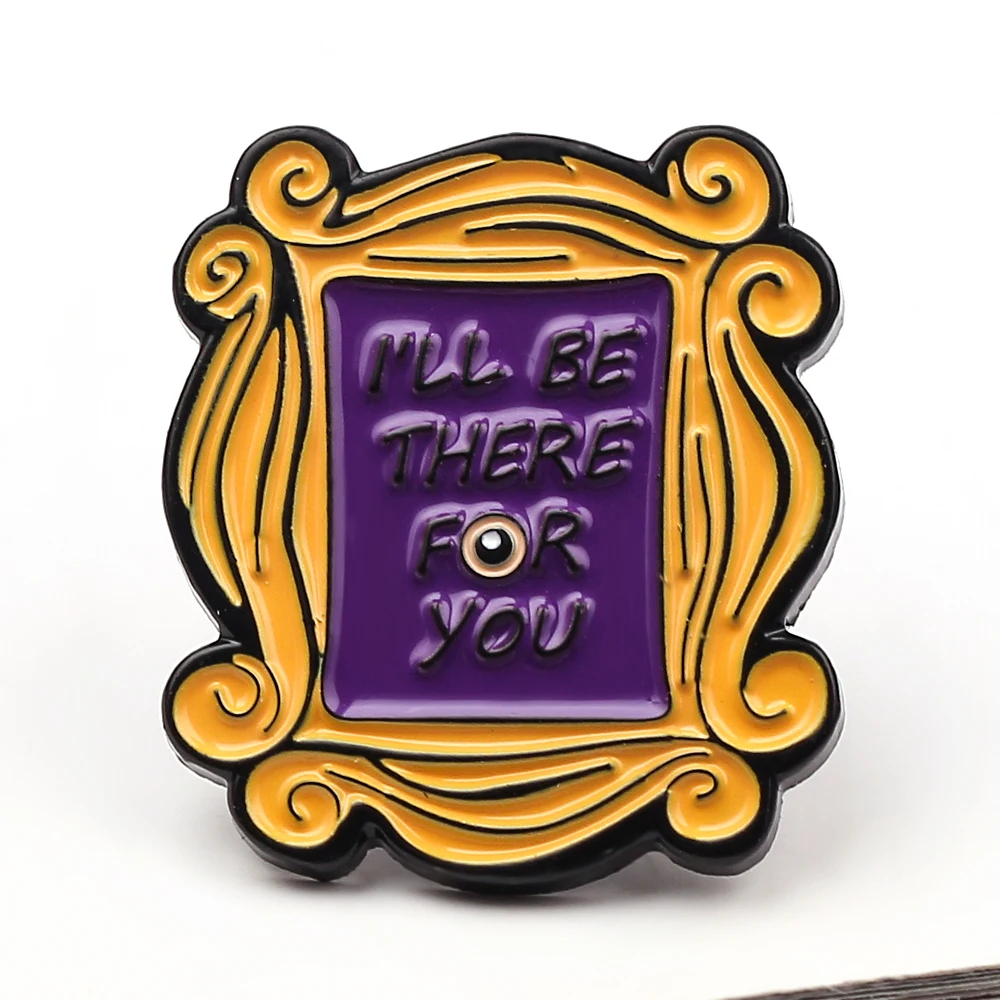 Мультяшные значки броши фильм друзья письма я буду там для вас эмалированные