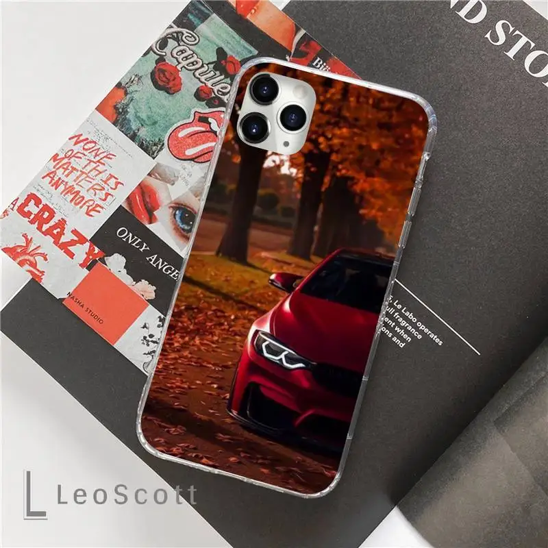 

Blue Red Car Phone Case For iphone 12 5 5s 5c se 6 6s 7 8 plus x xs xr 11 pro max mini