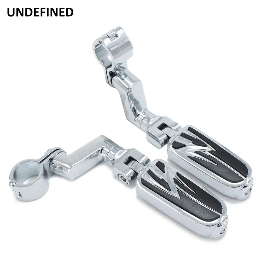Хромированные колышки для подножки мотоцикла смещение Dually 1 дюйм 25 мм 32 38 зажим