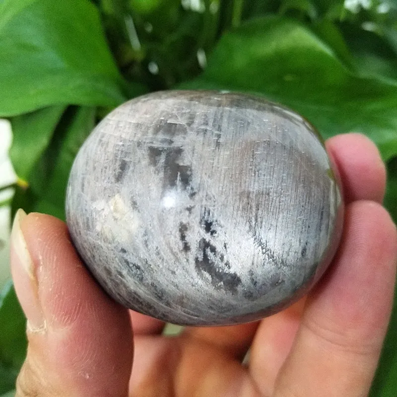 Натуральный камень черный лунный Кристальный пальмовый reiki драгоценный чакра