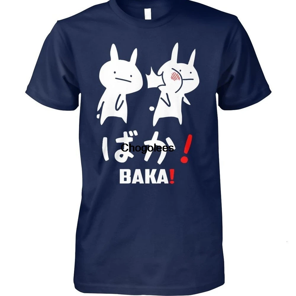 Аниме baka кролик slap japanese Baka Забавный Кролик Банни карантин футболка |