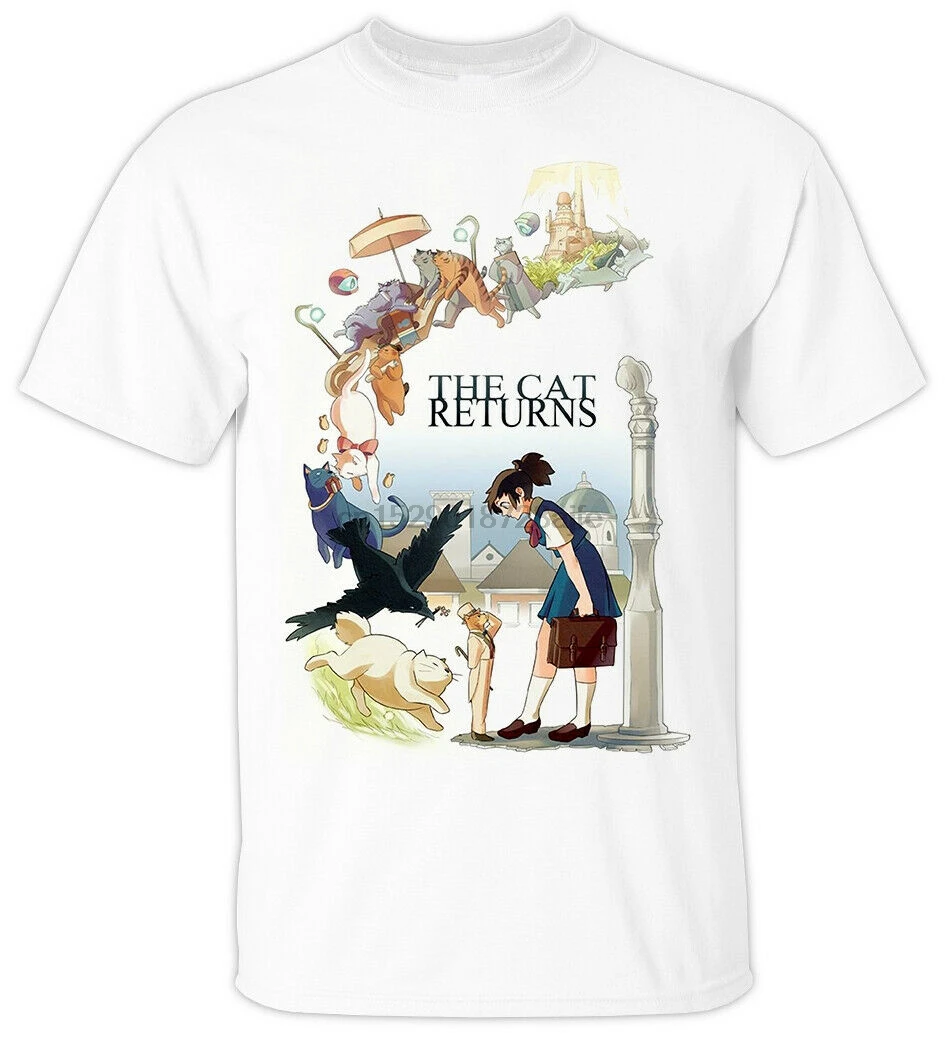 

CARTOON The Returns V1 Neko no ongaeshi T Shirt (WHITE) All sizes S-5XL