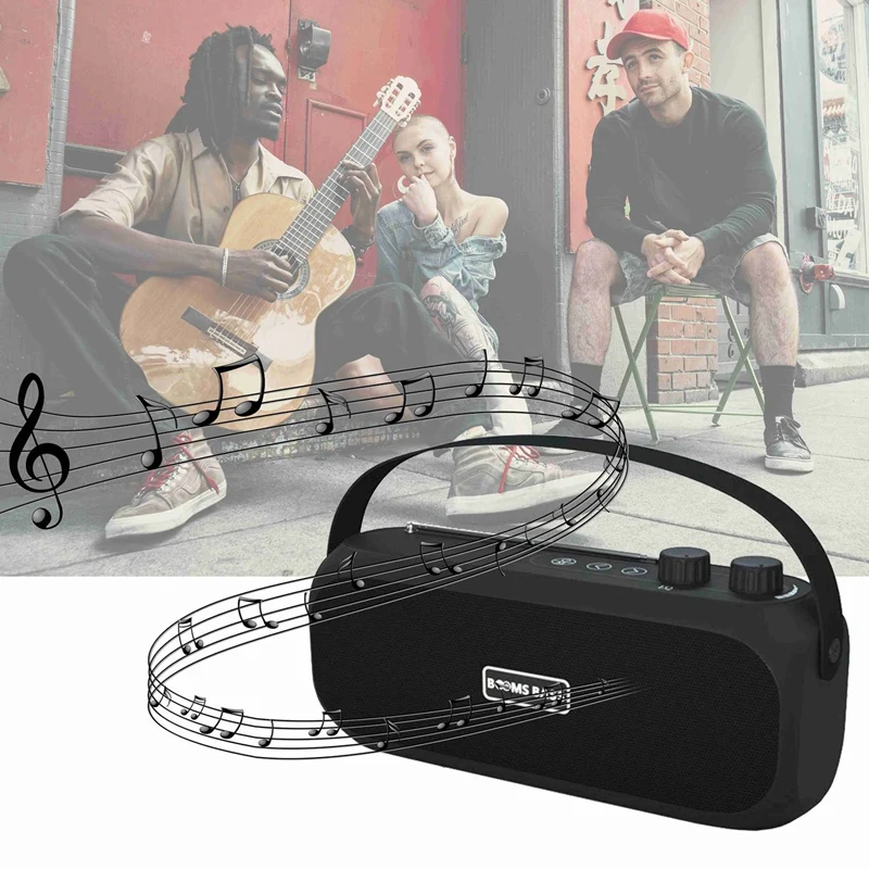 Boms Bass L14 Мини Портативный беспроводной Bluetooth динамик стерео радио Музыкальный