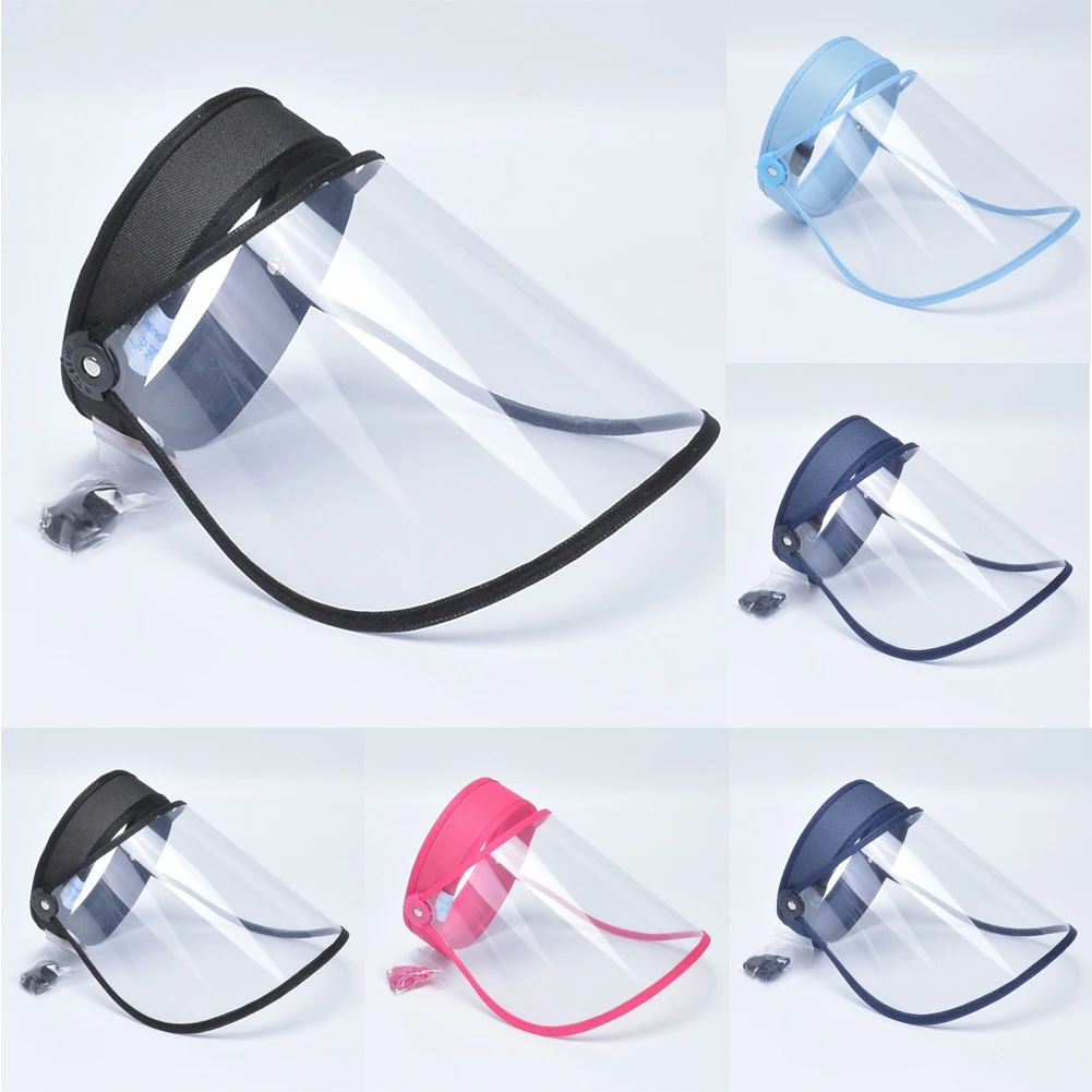 

NEW 2021 Summer Women Men Sun Hat Transparent Empty Top Plastic PVC Sunshade Hat Visor Caps Bicycle Sun Hat