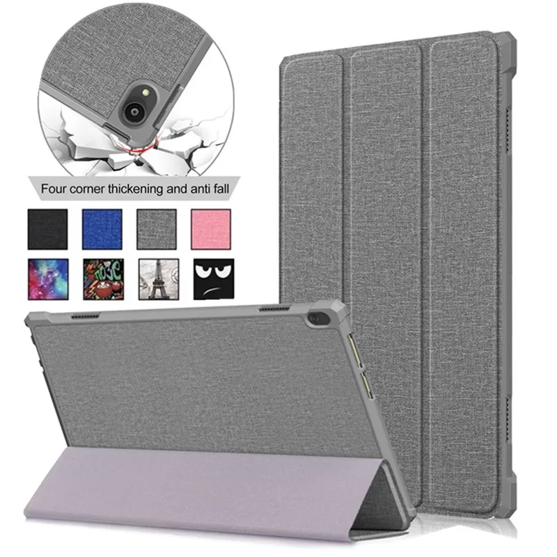 

Чехол для Lenovo Tab M10 10,1 дюйма, Мягкий тканевый чехол из ТПУ, Магнитный чехол для планшета Lenovo M10 TB-X505X X505F X505L X605F X605L