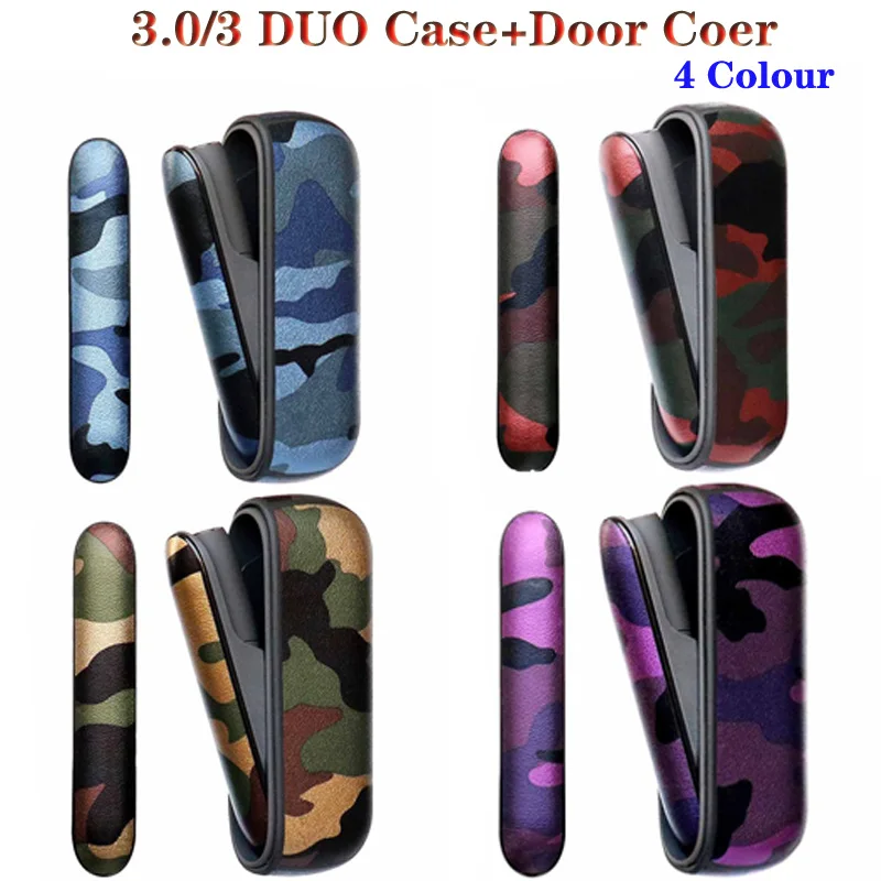 1 чехол + крышка двери для IQOS 3 0 Магнитная PC боковая Duo сменная декоративные